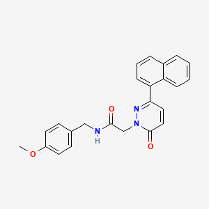 N-(4-methoxybenzyl)-2-(3-(naphthalen-1-yl)-6-oxopyridazin-1(6H)-yl)acetamide