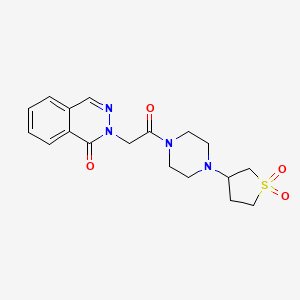 2-(2-(4-(1,1-dioxidotetrahydrothiophen-3-yl)piperazin-1-yl)-2-oxoethyl)phthalazin-1(2H)-one