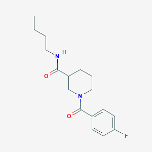 molecular formula C17H23FN2O2 B4521768 N-butyl-1-(4-fluorobenzoyl)piperidine-3-carboxamide 