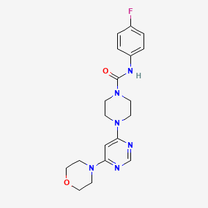 N-(4-fluorophenyl)-4-[6-(4-morpholinyl)-4-pyrimidinyl]-1-piperazinecarboxamide