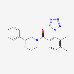 [3,4-dimethyl-2-(1H-tetrazol-1-yl)phenyl](2-phenylmorpholin-4-yl)methanone