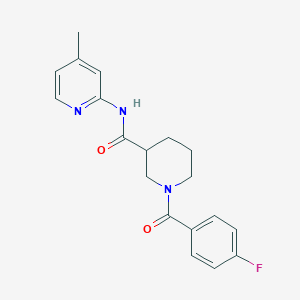 1-(4-fluorobenzoyl)-N-(4-methylpyridin-2-yl)piperidine-3-carboxamide