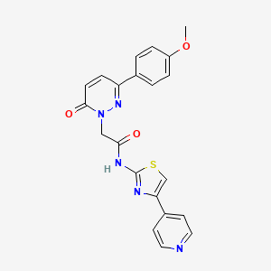 2-[3-(4-methoxyphenyl)-6-oxopyridazin-1(6H)-yl]-N-[(2Z)-4-(pyridin-4-yl)-1,3-thiazol-2(3H)-ylidene]acetamide