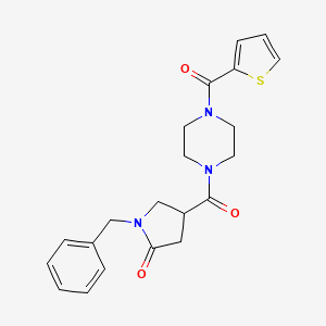 1-Benzyl-4-{[4-(thiophen-2-ylcarbonyl)piperazin-1-yl]carbonyl}pyrrolidin-2-one