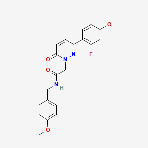 2-[3-(2-fluoro-4-methoxyphenyl)-6-oxopyridazin-1(6H)-yl]-N-(4-methoxybenzyl)acetamide