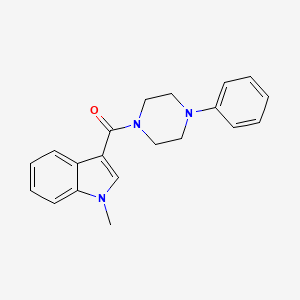 (1-methyl-1H-indol-3-yl)(4-phenylpiperazin-1-yl)methanone