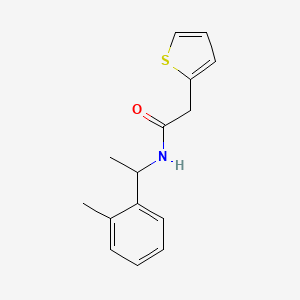 N-[1-(2-methylphenyl)ethyl]-2-(2-thienyl)acetamide