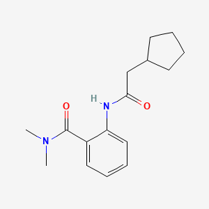 2-[(cyclopentylacetyl)amino]-N,N-dimethylbenzamide