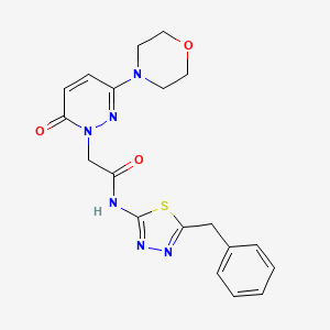 N-[(2E)-5-benzyl-1,3,4-thiadiazol-2(3H)-ylidene]-2-[3-(morpholin-4-yl)-6-oxopyridazin-1(6H)-yl]acetamide