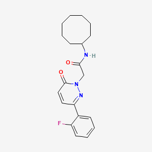 N-cyclooctyl-2-[3-(2-fluorophenyl)-6-oxo-1(6H)-pyridazinyl]acetamide