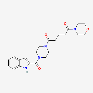 1-[4-(1H-indol-2-ylcarbonyl)piperazin-1-yl]-5-(morpholin-4-yl)pentane-1,5-dione