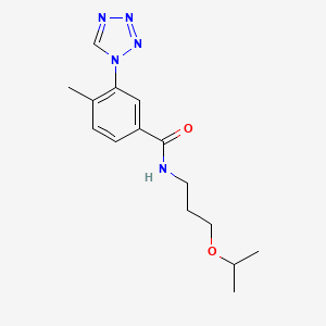 N-(3-isopropoxypropyl)-4-methyl-3-(1H-tetrazol-1-yl)benzamide