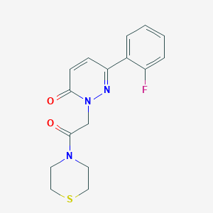 6-(2-fluorophenyl)-2-[2-oxo-2-(4-thiomorpholinyl)ethyl]-3(2H)-pyridazinone