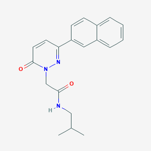 molecular formula C20H21N3O2 B4522073 N-(2-methylpropyl)-2-[3-(naphthalen-2-yl)-6-oxopyridazin-1(6H)-yl]acetamide 