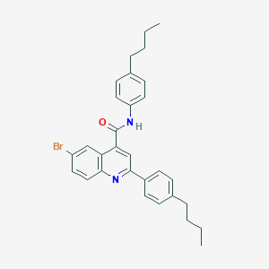 6-bromo-N,2-bis(4-butylphenyl)quinoline-4-carboxamide