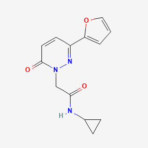 N-cyclopropyl-2-[3-(2-furyl)-6-oxo-1(6H)-pyridazinyl]acetamide