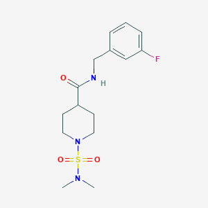 1-[(dimethylamino)sulfonyl]-N-(3-fluorobenzyl)-4-piperidinecarboxamide