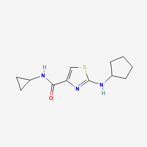 2-(cyclopentylamino)-N-cyclopropyl-1,3-thiazole-4-carboxamide