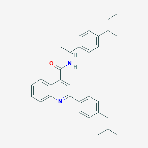N-[1-(4-sec-butylphenyl)ethyl]-2-(4-isobutylphenyl)-4-quinolinecarboxamide
