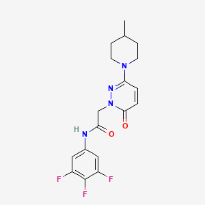 2-(3-(4-methylpiperidin-1-yl)-6-oxopyridazin-1(6H)-yl)-N-(3,4,5-trifluorophenyl)acetamide