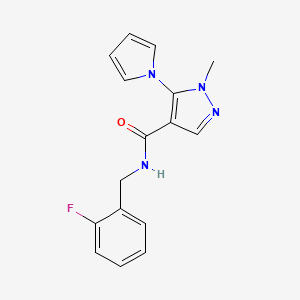 N-(2-fluorobenzyl)-1-methyl-5-(1H-pyrrol-1-yl)-1H-pyrazole-4-carboxamide