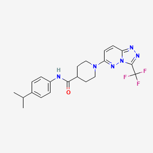 N-[4-(propan-2-yl)phenyl]-1-[3-(trifluoromethyl)[1,2,4]triazolo[4,3-b]pyridazin-6-yl]piperidine-4-carboxamide