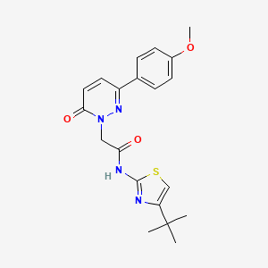 N-[(2Z)-4-tert-butyl-1,3-thiazol-2(3H)-ylidene]-2-[3-(4-methoxyphenyl)-6-oxopyridazin-1(6H)-yl]acetamide