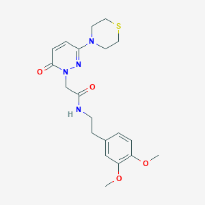 N-[2-(3,4-dimethoxyphenyl)ethyl]-2-[6-oxo-3-(thiomorpholin-4-yl)pyridazin-1(6H)-yl]acetamide