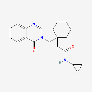 N-cyclopropyl-2-(1-{[4-oxo-3(4H)-quinazolinyl]methyl}cyclohexyl)acetamide