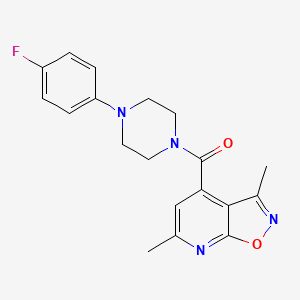 (3,6-Dimethylisoxazolo[5,4-b]pyridin-4-yl)[4-(4-fluorophenyl)piperazino]methanone