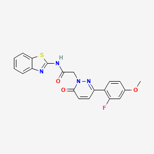 N-[(2Z)-1,3-benzothiazol-2(3H)-ylidene]-2-[3-(2-fluoro-4-methoxyphenyl)-6-oxopyridazin-1(6H)-yl]acetamide