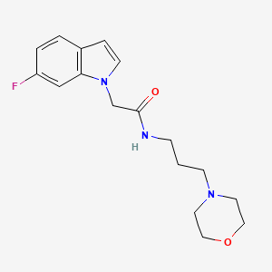 2-(6-fluoro-1H-indol-1-yl)-N-[3-(morpholin-4-yl)propyl]acetamide