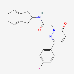 N-(2,3-dihydro-1H-inden-2-yl)-2-[3-(4-fluorophenyl)-6-oxopyridazin-1(6H)-yl]acetamide