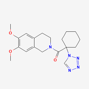 (6,7-dimethoxy-3,4-dihydroisoquinolin-2(1H)-yl)[1-(1H-tetrazol-1-yl)cyclohexyl]methanone