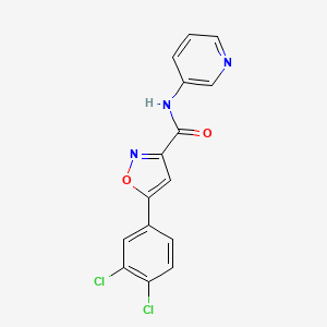 5-(3,4-dichlorophenyl)-N-pyridin-3-yl-1,2-oxazole-3-carboxamide