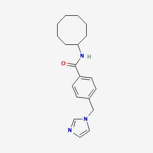 N-cyclooctyl-4-(imidazol-1-ylmethyl)benzamide