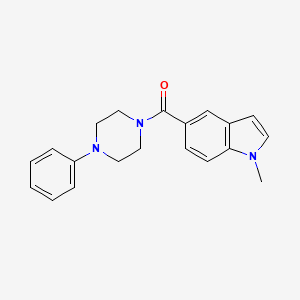 (1-methyl-1H-indol-5-yl)(4-phenylpiperazin-1-yl)methanone