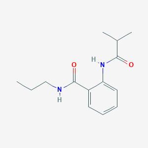 molecular formula C14H20N2O2 B4522443 2-(isobutyrylamino)-N-propylbenzamide 