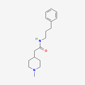 2-(1-methyl-4-piperidinyl)-N-(3-phenylpropyl)acetamide