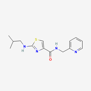 2-(isobutylamino)-N-(2-pyridylmethyl)-1,3-thiazole-4-carboxamide