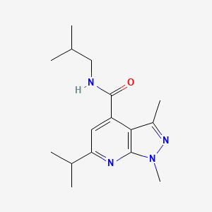 N-isobutyl-6-isopropyl-1,3-dimethyl-1H-pyrazolo[3,4-b]pyridine-4-carboxamide