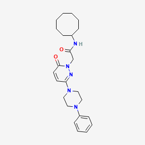 N-cyclooctyl-2-[6-oxo-3-(4-phenylpiperazin-1-yl)pyridazin-1(6H)-yl]acetamide