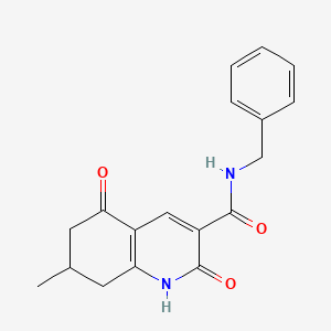 N-benzyl-7-methyl-2,5-dioxo-1,2,5,6,7,8-hexahydro-3-quinolinecarboxamide