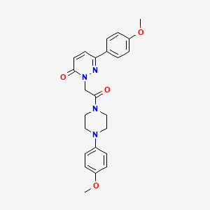 6-(4-methoxyphenyl)-2-{2-[4-(4-methoxyphenyl)piperazino]-2-oxoethyl}-3(2H)-pyridazinone