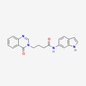 N-(1H-indol-6-yl)-4-(4-oxoquinazolin-3(4H)-yl)butanamide