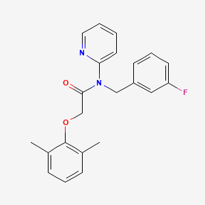 2-(2,6-DIMETHYLPHENOXY)-N-[(3-FLUOROPHENYL)METHYL]-N-(PYRIDIN-2-YL)ACETAMIDE