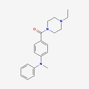 4-[(4-ethyl-1-piperazinyl)carbonyl]-N-methyl-N-phenylaniline