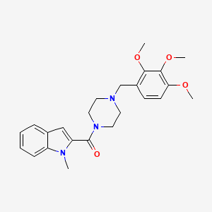 (1-methyl-1H-indol-2-yl)[4-(2,3,4-trimethoxybenzyl)piperazin-1-yl]methanone