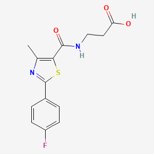 N-{[2-(4-fluorophenyl)-4-methyl-1,3-thiazol-5-yl]carbonyl}-beta-alanine