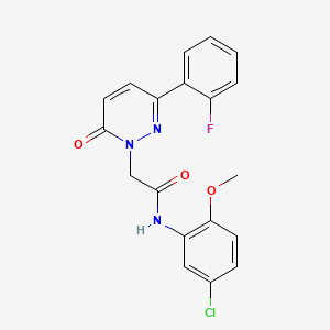 N-(5-chloro-2-methoxyphenyl)-2-(3-(2-fluorophenyl)-6-oxopyridazin-1(6H)-yl)acetamide